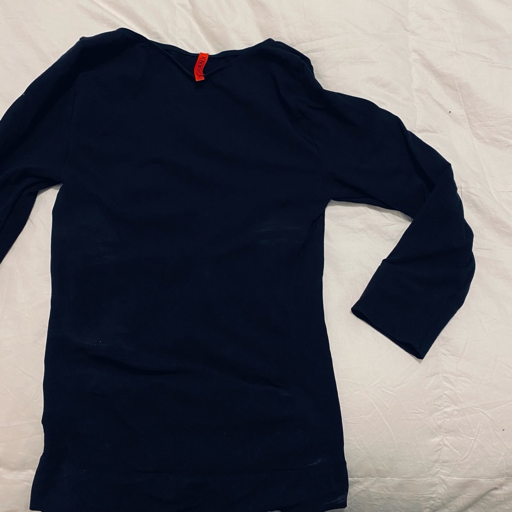 Spanx-On Top & In Control Tops | Spanx Boatneck Shaping Top | 3/4 length sleeve